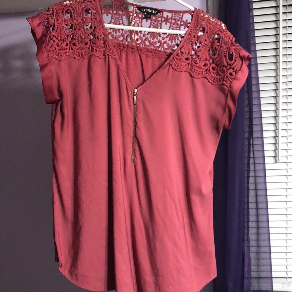 Pink cap sleeve
